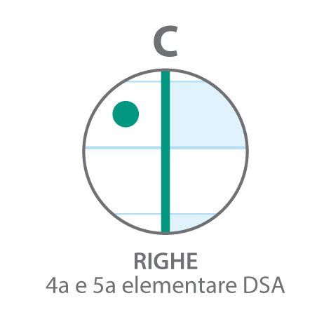 MAXIQUADERNO MONOCROMO QI DSA RIGATURA C  RIGHE 4A E 5A ELEMENTARE DSA  PER DISGRAFIA E DISLESSIA