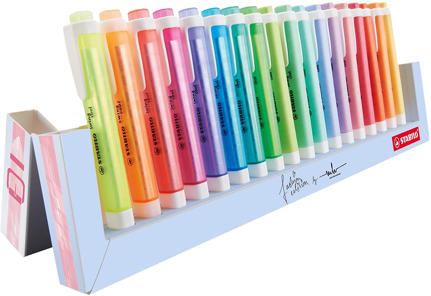 STABILO swing cool Desk-Set - 18 Colori Assortiti 8 Neon + 10 Pastel