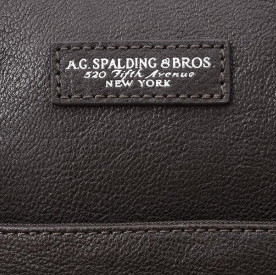 A.G. SPALDING & BROS CARTELLA 1 ZIP STEEL RIVET MARRONE