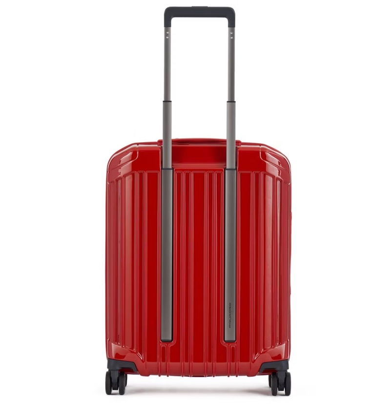 Trolley cabina ryanair 4 ruote in policarbonato PQ Light Rosso