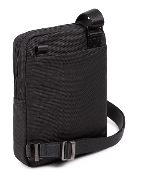 Piquadro Borsello porta iPad® in tessuto riciclato Brief 2 Nero