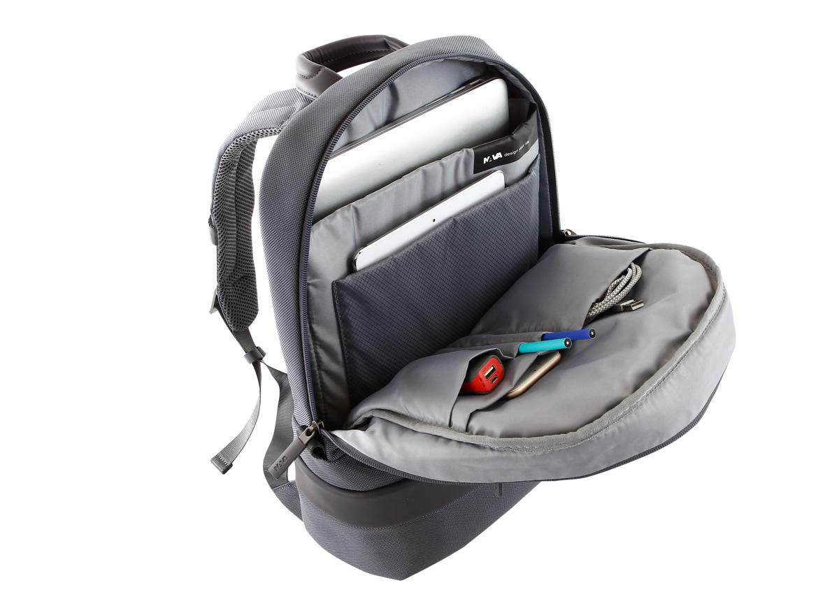 ZAINO PORTA COMPUTER E PORTA IPAD EASY + DAY PACK  DARK GREY