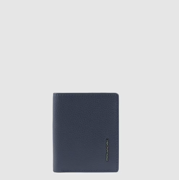 Piquadro Vertical men’s wallet Blu