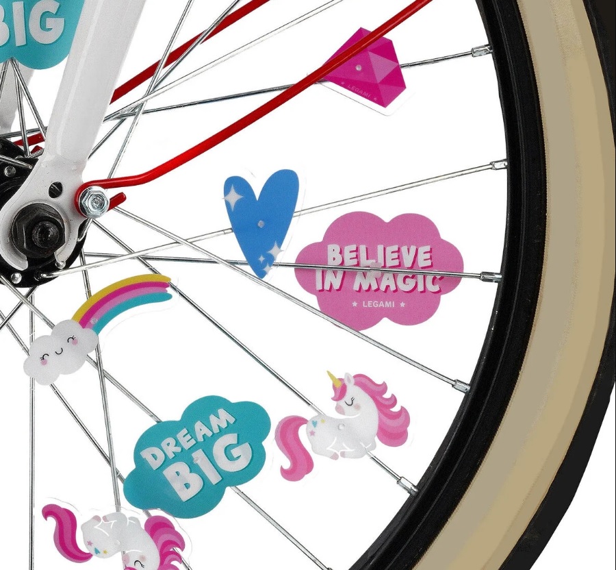 Set di 30 Decorazioni per i Raggi della Bicicletta Unicorno