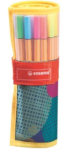 Fineliner - STABILO point 88 - Astuccio da 15 (10 + 5 NEON) - Colori  assortiti : : Cancelleria e prodotti per ufficio