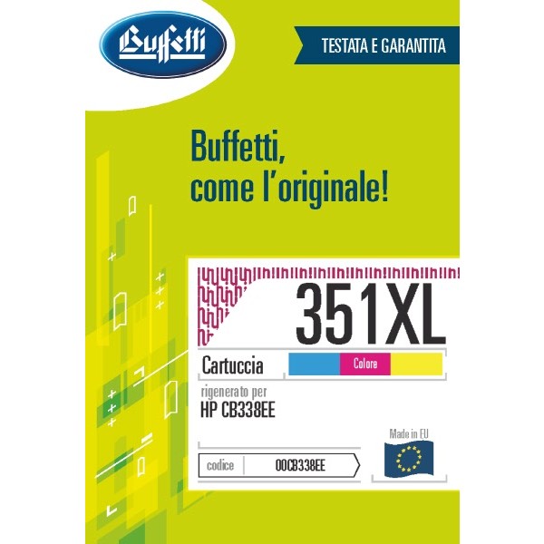 Buffetti HP Cartuccia inkjet - compatibile - CB338EE - 3 colori