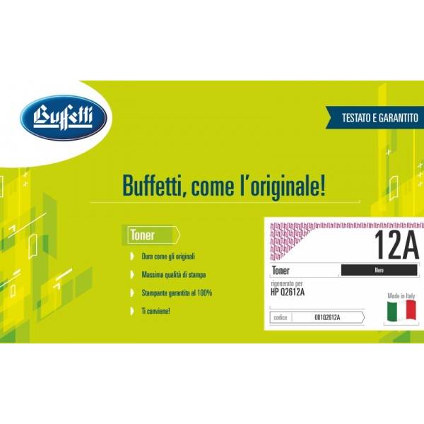 Buffetti HP Toner - compatibile - Q2612A - nero