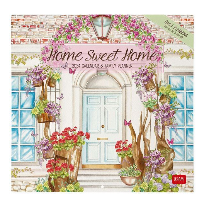 Calendario da parete 2024 30 x 29 cm Home Sweet Home