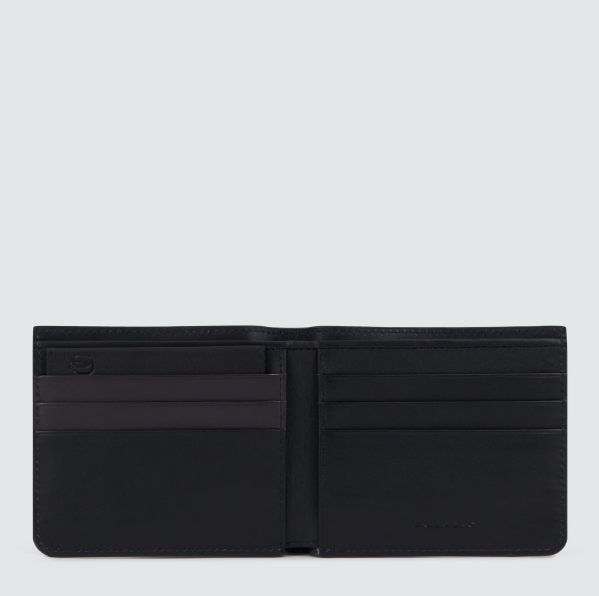 Piquadro Men’s wallet with removable document facilit Nero