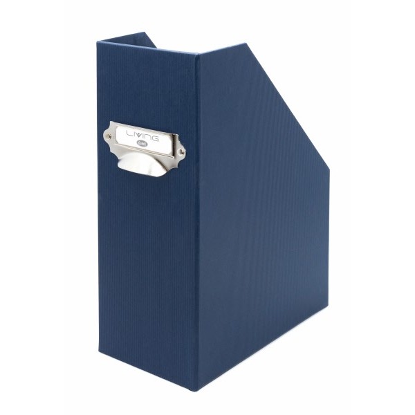 Scatola portariviste Living - Dorso11 cm - 31x26 cm - blu