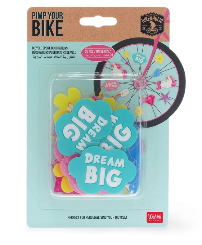 Set di 30 Decorazioni per i Raggi della Bicicletta Unicorno