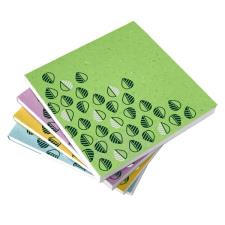 Blocco notes collato I love green in carta riciclata 15x15 cm Colori assortiti